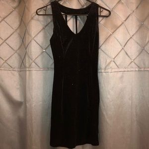 Black sparkly sleeveless dress